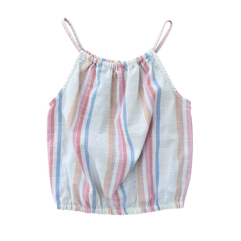 Primark Kids Pastel Striped Halter Tank Top 8-9 NWOT
